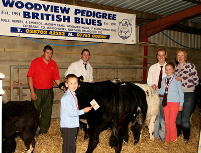 Robert Craig, Reanna Craig, Pamela Craig, pictured with Stephen and Barry O Kane and Lynsay Lawerence from Keady Grooming