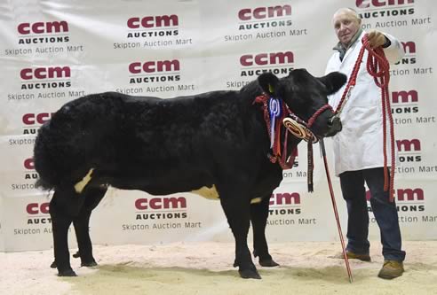 John Stephenson with his 2017 Skipton Christmas prime beef reserve supreme champion