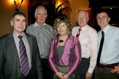 Harold McKee, Jim Ervine, Maura McKee, Derek Taggart and Basil Dougherty