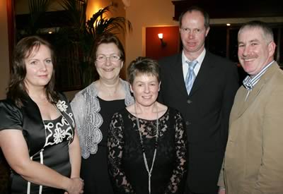Eileen Martin, Jean Gregg, Carol Chestnutt, Cyril Martin - Chairman of Irish Blue Club and Victor Chestuntt