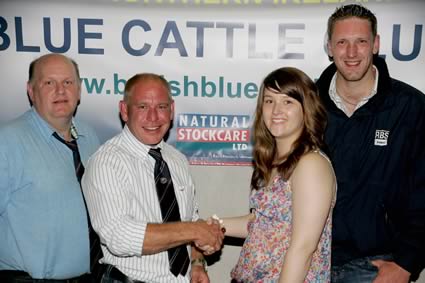 Ernie and Naomi Gregg third place in the Medium herd with David Beattie Natural Stockcare and Jonty Bellas judge