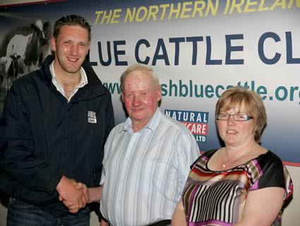 John and Libby Young third place in the small herd with David Beattie Natural Stockcare