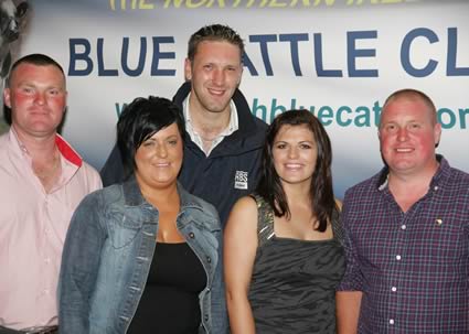 Medium Herd Winner Oliver McCann with Family and David Beattie Natural Stockcare