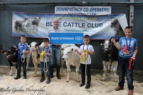 Young Handlers and Bank of Ireland Representative Eamon Magorrian