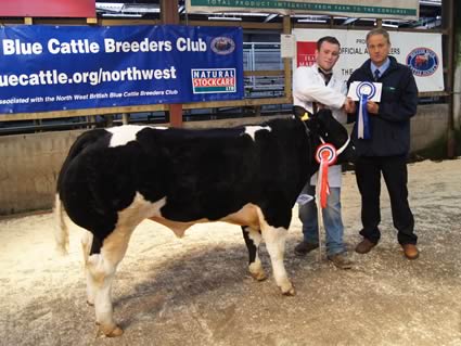 Tanat Harvey with Kevin Jones and Paul Dobson of sponsors BOCM PAULS 