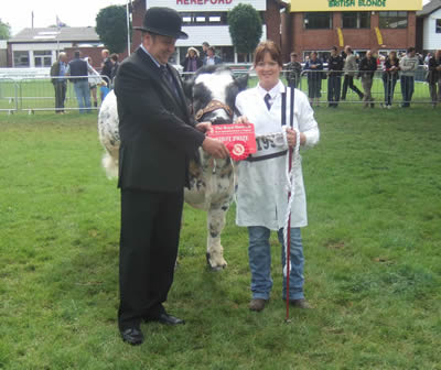 Sally Lloyd with Black 'n' Blue Diesel