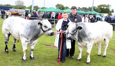 Naomi Gregg British Blue Pairs champions with Alan Cleland judge