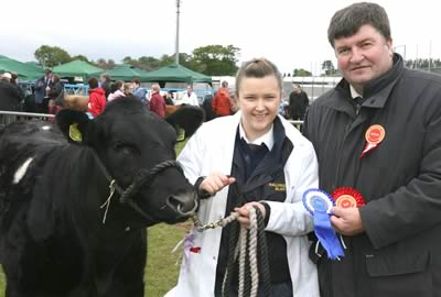 British Blue qualifer Naomi Gregg with Alan Cleland